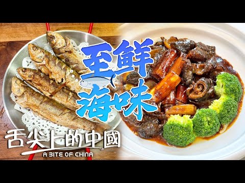 被中國人推為天下至鮮的美味是什麼?蔥燒海參 清蒸大閘蟹 油煎華子魚 魚丸紫菜煲 這些海鮮來了必吃!丨舌尖上的中國 A Bite of China