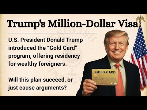 🇺🇸 Trump Gold Card: Reduced to 1 Million || Learn English Through Story Level 3 || Graded Reader 🎧 