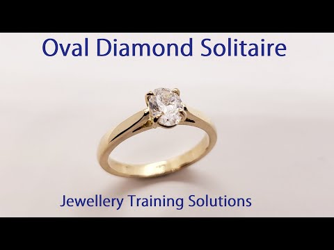 Oval Diamond Solitaire