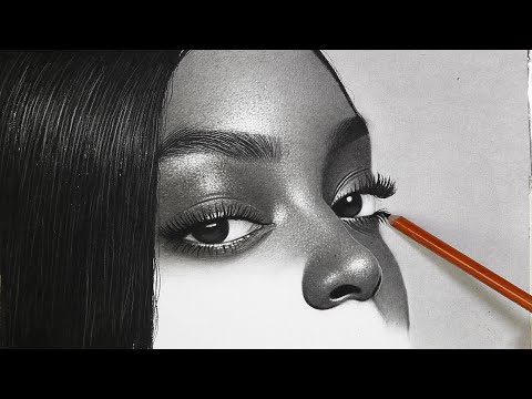 SIMPLE charcoal SHADING technique | How to shade with charcoal