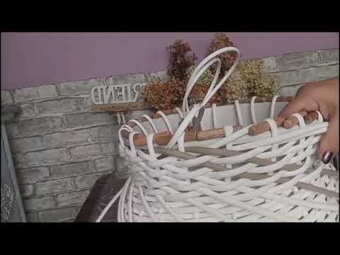 Обратное плетение ротангом, покажу два вида. внутреннее и поверхностное.