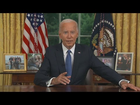 President Biden uses Oval Office address to explain his decision to quit 2024 race, begins to shape