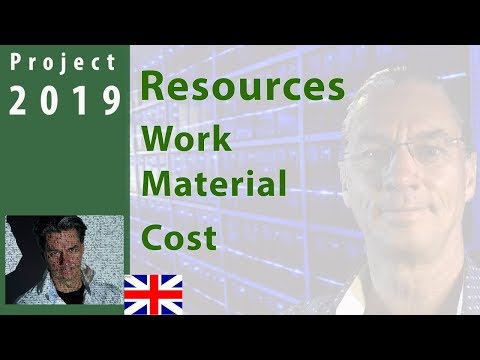 #2 MS Project 2019 ● Resources ● Work  ● Cost  ● Material