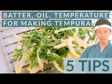 5 TIPS to make crispy and tasty Japanese Tempura | Shrimp, Vegetables, Kakiage