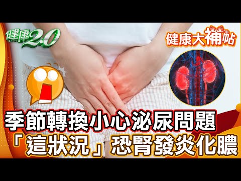 春天來臨季節轉換小心泌尿問題！尿液「這狀況」恐腎發炎化膿【#健康大補帖】健康2.0 #鄭凱云#陳欣湄  #韋汝