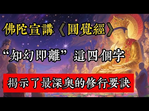 佛陀宣講《圓覺經》，“知幻即離”這四個字，揭示了最深奧的修行要訣#佛教 #佛家 #佛法 #佛學知識 #佛學智慧 #修心修行 #佛教文化
