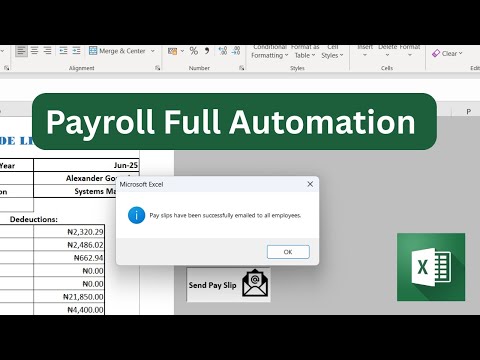 Send Salary Slip in Excel | Automatic Salary Pay Slip | Full Automation Tutorial