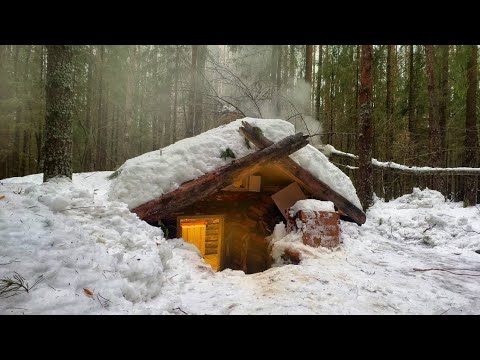 Secret Tiny Dugout For Cozy Survival. I've UPGRADED the SHELTER x10 times!!