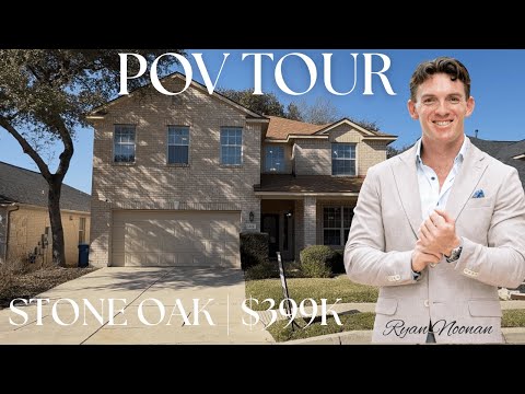 POV TOUR | San Antonio STARTER HOME $399K in Stone Oak SUBURB