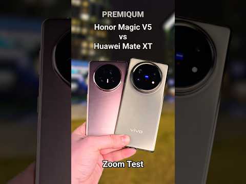 Honor Magic V5 vs Huawei Mate XT Night Zoom Comparison! 📱🆚📱