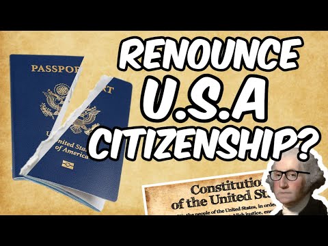 The U.S lets you do this... but warns you not to. What happens when you renounce your citizenship