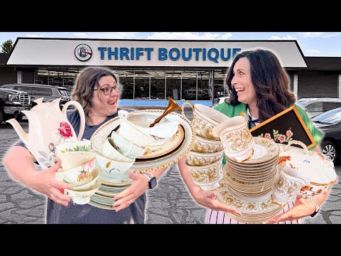 Thrifting For an Outdoor Garden Tea Party with a Twist