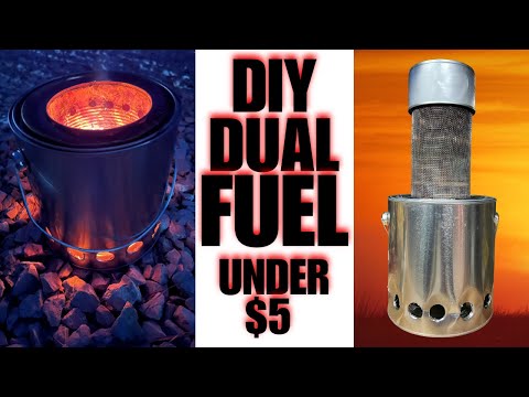 DIY 2-in-1 Downdraft Gasification Smokeless Stove | Simple Build For $4.79