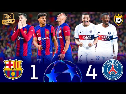 Mbappe & Dembele leads PSG to crush Barcelona dream🤯🌟🔥❯ PSG (4-1) Barcelona ● UCL 2024 🎬 4K