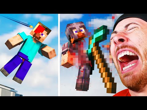 FUNNIEST MINECRAFT ANIMATIONS! Can Steve Survive? (Funny Animation)
