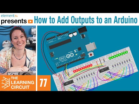 How to Add Outputs to an #Arduino using a Shift Register - The Learning Circuit