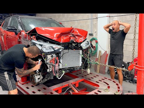 Fixed This Crash-Damaged Car With My Buddy | Start to Finish DIY Rebuild