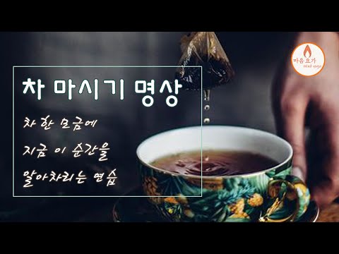 차 마시기 명상 : 차 한 모금에서 지금 여기 살아 있는 나를 만나봅니다. 일상에서 차 마시는 5분을 활용해보세요.
