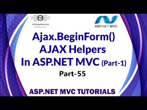 55 | AJAX Helpers In ASP.NET MVC | Ajax.BeginForm() Method of AJAX In ASP.NET MVC (Hindi/Urdu)