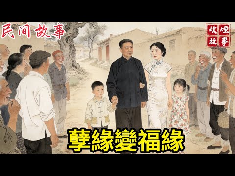 帶著兒子娶帶女兒的寡婦？全村人都在看笑話，本以為是孽緣，沒想到第二天卻全村紅了眼！#故事頻道#民間故事#故事分享#中國文化#情感#聽書