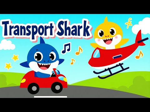 Baby Shark Doo Doo Learn Vehicles with Superman – Flight & Cars 10 Mins ✈️🦸‍♂️