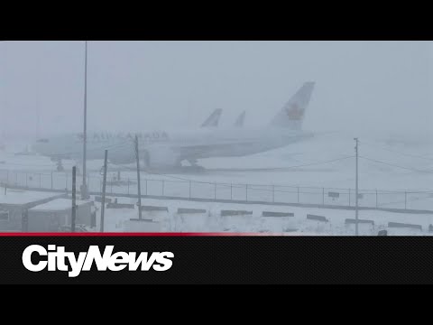 Toronto Pearson International airport still digging out of winter storm