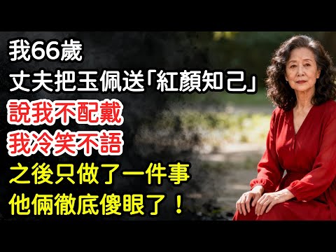 我66歲，丈夫把祖傳玉佩送給「紅顏知己」，說我不配戴。我冷笑不語，之後只做了一件事，他倆徹底傻眼了！#養老生活 #老伴 #家庭矛盾 #故事