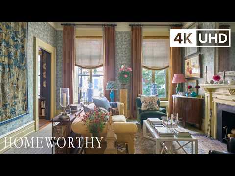 NYC MANSION TOUR | Step Inside a Refined British-Inspired Drawing Room | 4K
