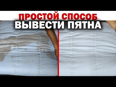 How to REMOVE STAINS from a blanket, mattress, pillow, and BLEACH items