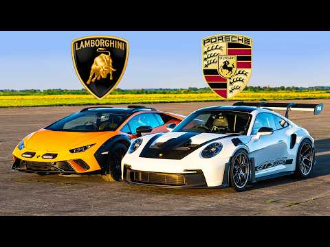Lambo Huracan v Porsche 911 GT3 RS: DRAG RACE