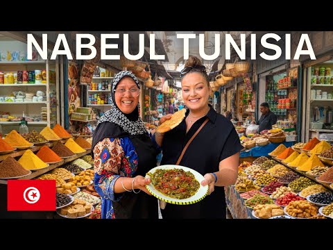 Trying Tunisian Street Food | Nabeul‎ Local Market TUNISIA