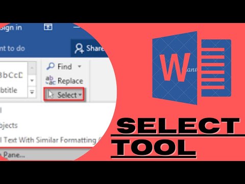 How To Use Select Tool In MS Word | MS Word Select Tool | Select All | Select-Object