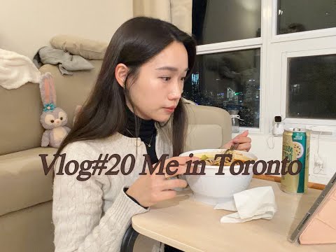 [Vlog#20 Me in Toronto] 北美上班族生活｜冬日裡的療癒碎片｜一個人的休息日