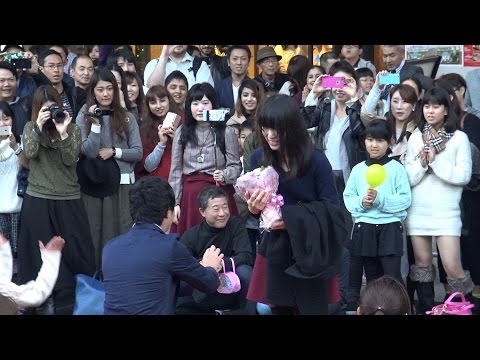 Flashmob Proposal フラッシュモブ サプライズ プロポーズ 東京タワー で愛の告白！ " You belong with me " ナタリーエモンズ