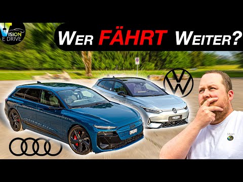 Ist 800V wirklich schneller? VW ID.7 GTX Tourer vs. AUDI S6 e-tron Avant - Powerkombis im Duell