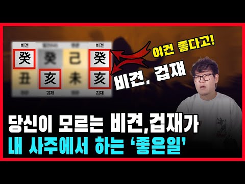 막연히 알고 계신 비견 겁재의 사주내 역할을 정리해 드립니다