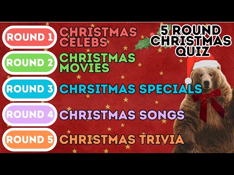 5 Round Christmas Pub Quiz | Movies, Xmas Songs, Festive Trivia, TV Specials & Christmas Celebs