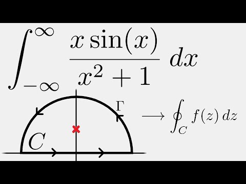 Complex Analysis: Integral of xsin(x)/(x^2+1) using Contour Integration