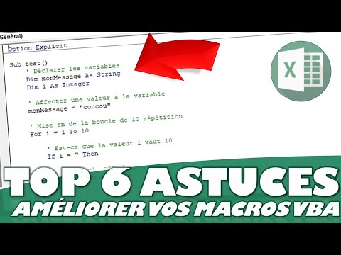LES 6 BONNES HABITUDES QUI FACILITENT LE DÉVELOPPEMENT EN VBA SUR EXCEL