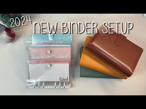 2024 NEW BINDER SET UP || CASH ENVELOPES || MOM BUDGETS