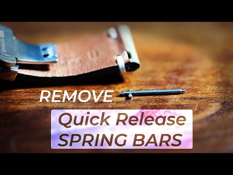 How to  EASILY Remove Quick Release Spring Bars from Watch Straps Tutorial