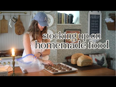 Creating a freezer pantry of from scratch food