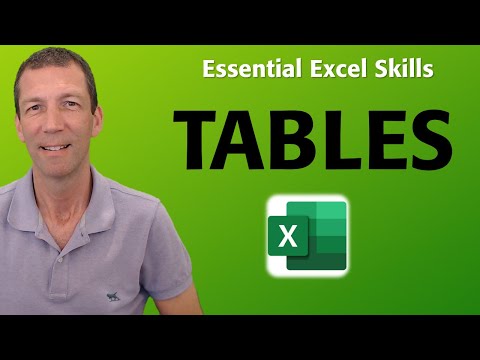 Excel Tables - Tutorial  ( Excel's 2nd best feature )