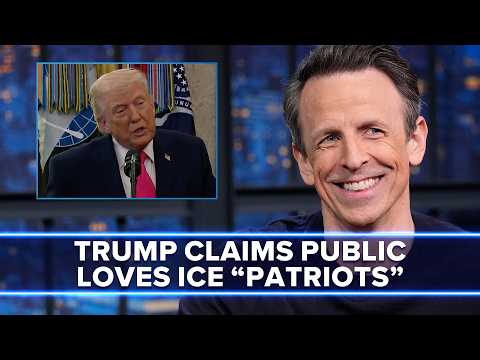 Trump Claims Public Loves ICE, Calls Them "Great American Patriots" with "Large" and "Hard” Muscles