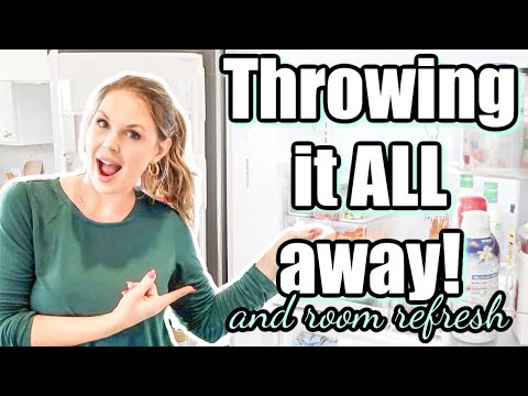 Throwing it ALL away! DECLUTTER & ORGANIZE | Room Refresh