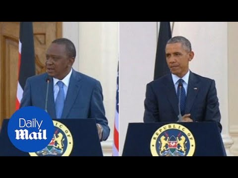 Obama and Kenyan President clash over gay rights in Africa - Daily Mail