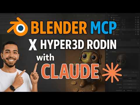 Create Realistic 3D scenes with Claude AI x BlenderMCP x Hyper3D Rodin
