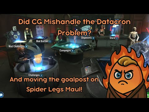 The Datacron and Spider Maul Issues Have Me Frustrated With Both CG and The Community