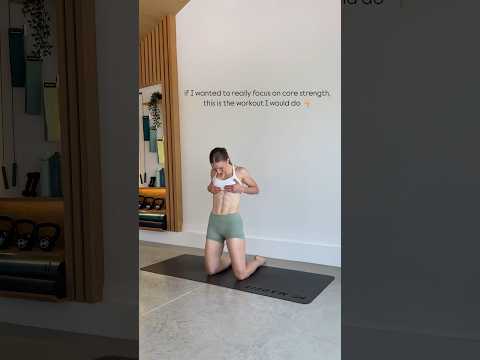if I wanted to focus on core strength, this is the workout I would do!