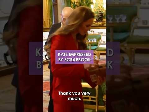 Princess Kate Impressed with Red Roses' Scrapbook